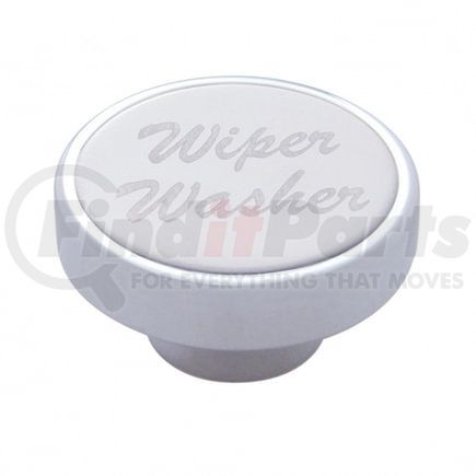 23535 by UNITED PACIFIC - Dash Knob - "Wiper/Washer", Stainless Plaque