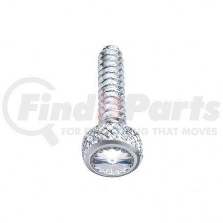 23840 by UNITED PACIFIC - Dash Panel Screw - Dash Screw, Chrome, Short, with Clear Diamond, for Freightliner