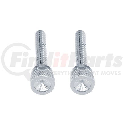 24050 by UNITED PACIFIC - Dash Panel Screw - Long, Chrome, Indented, for Freightliner