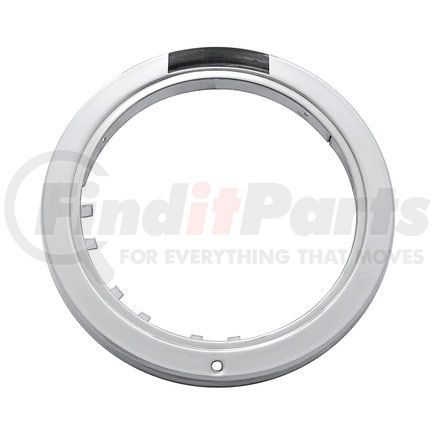 30416 by UNITED PACIFIC - Headlight Bezel - Stainless "Bullet" Style