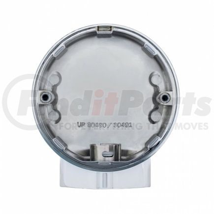 30490 by UNITED PACIFIC - Turn Signal Light Housing - Rear, Chrome, with 1157 Plug, for Harley