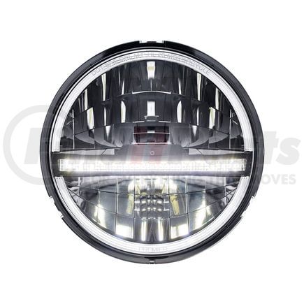 31029 by UNITED PACIFIC - Headlight - Black, 20 High Power LED 5-3/4", DOT/SAE, DRL M P HL 23 Motorcycle