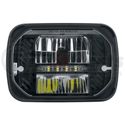 31249 by UNITED PACIFIC - Headlight - R/H or L/H, 5" x 7" LED, ULTRALIT, Heated, with White Position Light