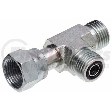 Gates G60744-0404 Hydraulic Coupling / Adapter Male Flat-Face O-Ring to Female Flat-Face O-Ring to Male Flat-Face O-Ring -