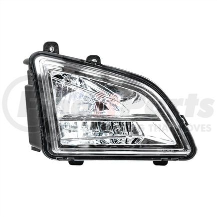 35862 by UNITED PACIFIC - Fog Light - Chrome, Original Style LED, Fog/Driving Light, Competition Series, Passenger Side, for 2018-2023 Volvo VNL