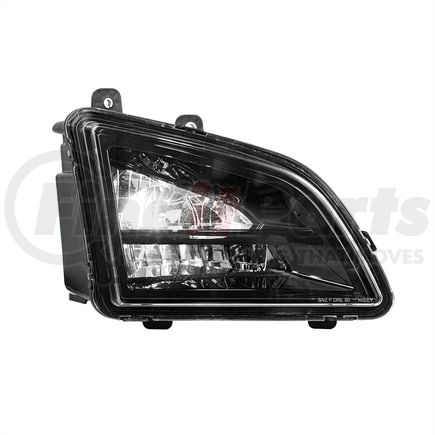 35864 by UNITED PACIFIC - Fog Light - Black, Original Style LED, Fog/Driving Light, Competition Series, Passenger Side, for 2018-2023 Volvo VNL