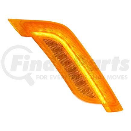 36396 by UNITED PACIFIC - Turn Signal Light - RH, 12 Amber LED, Amber Lens, for 2014-2019 Peterbilt 579/2011-2019 Peterbilt 587