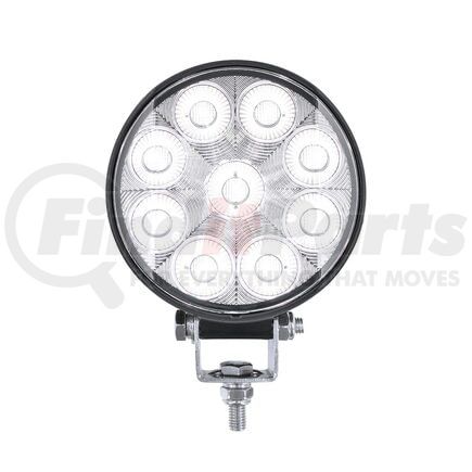 36704 by UNITED PACIFIC - Work Light - 12-24VDC, (9) LED, 3-7/8" Round, High-Power, Clear Lens