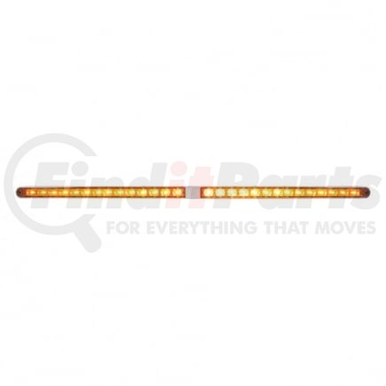 36787 by UNITED PACIFIC - Light Bar - LED, Turn Signal Light, Amber LED and Lens, Chrome/Plastic Housing, with Bezel, 14 LED Per Light Bar