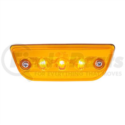 36808 by UNITED PACIFIC - Truck Cab Light - 3 LED, Amber LED/Lens, For 2013-2021 Peterbilt 579 and Kenworth T680/T770/T880