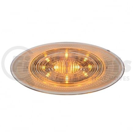 36874 by UNITED PACIFIC - Turn Signal Light - Front Fender, 10 LED, Amber LED/Clear Lens, for Peterbilt 386