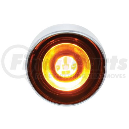 36899 by UNITED PACIFIC - Auxiliary Light - 3 LED 1" Dual Function Auxiliary/Utility Light, with Visor, Amber LED/Amber Lens