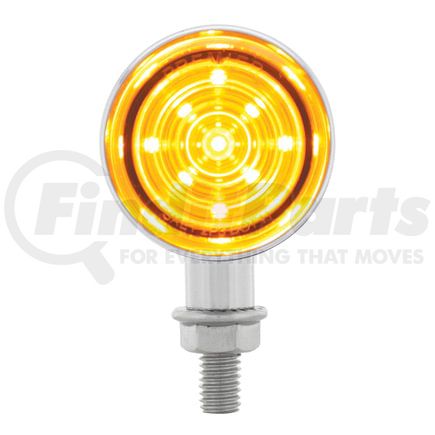 36996 by UNITED PACIFIC - Mini Bullet Light - 9 LED, with Chrome Housing, Amber LED/Amber Lens