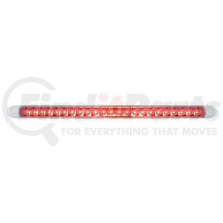 37092B by UNITED PACIFIC - Brake / Tail / Turn Signal Light - Bulk, 17-1/4" Reflector Light Bar Only, 23 SMD LED, Red LED/Clear Lens