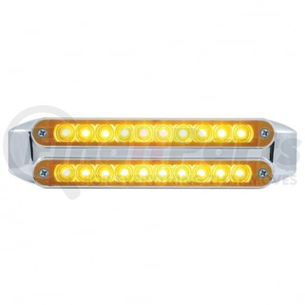 37196 by UNITED PACIFIC - Turn Signal Light - Dual 10 LED 6.5" Light Bars, Amber LED/Amber Lens