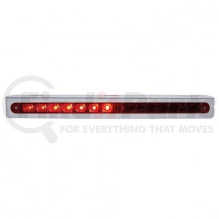 37515 by UNITED PACIFIC - Light Bar - Stainless Steel, Sequential, Auxiliary Light, Red LED and Lens, Left to Right, 14 LED Light Bar