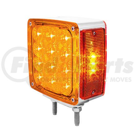 37578 by UNITED PACIFIC - Turn Signal Light - Double Face, LH, 27 LED, Amber & Red LED/Amber & Red Lens