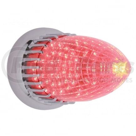 37684 by UNITED PACIFIC - Brake / Tail / Turn Signal Light - 40 LED, Vintage Torpedo, Red LED/Lens, Flush Mount