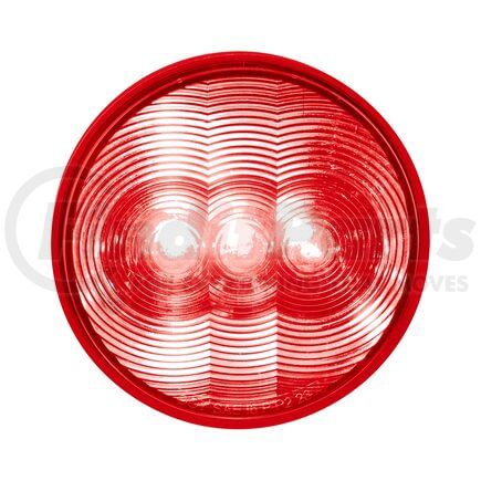 38064B by UNITED PACIFIC - 3-LED 4" Round Turn Signal Light, Red LED, Red Lens, 12V, Bulk