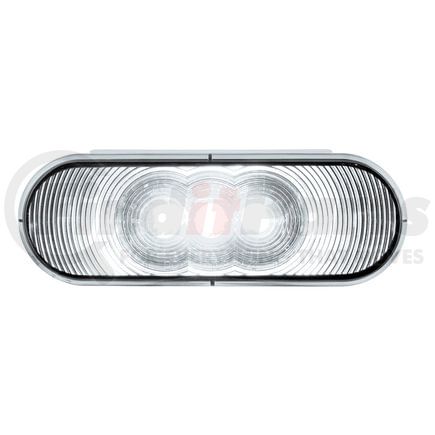 38068B by UNITED PACIFIC - 6-LED 6" Oval Back Up Light, White LED, Clear Polycarbonate Lens