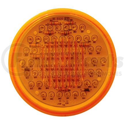 38115B by UNITED PACIFIC - Turn Signal Light - 60 LED Oval Parking/Turn/Clearance Light, Amber