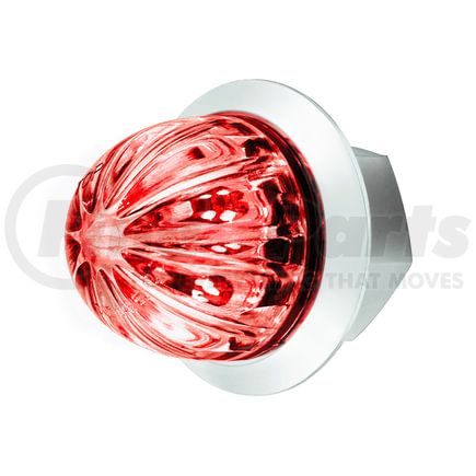 39229 by UNITED PACIFIC - Clearance Light - 2 LED, Mini Watermelon, Red LED, Clear Lens, Dual Function