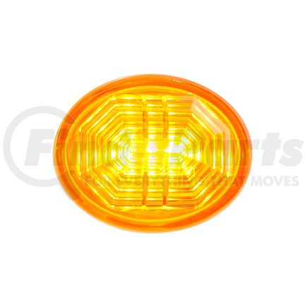 39240 by UNITED PACIFIC - Clearance Light - 3 LED, Oval, Amber LED/Lens, 2 Wires, with Bullet Connectors