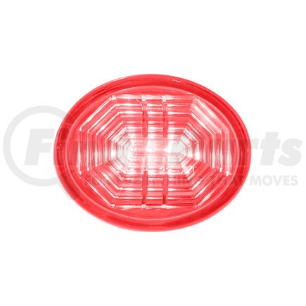 39241 by UNITED PACIFIC - Clearance Light - 3 LED, Oval, Red LED/Lens, 2 Wires, with Bullet Connectors