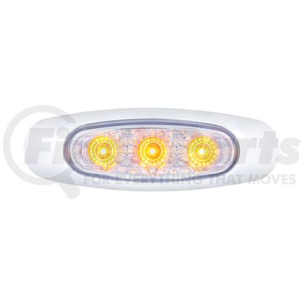 39311B by UNITED PACIFIC - Side Marker Light - 5 LED, with Side Ditch Light, Amber LED/Clear Lens