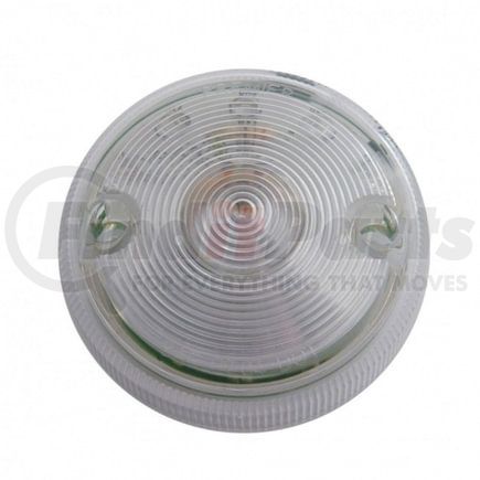 39431 by UNITED PACIFIC - Marker Light - Single Face, LED, Dual Function, without Housing, 15 LED, Clear Lens/Red LED, 3" Lens, Round Design