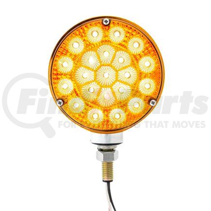 39443 by UNITED PACIFIC - 42-LED Reflector Double Face Competition Series Turn Signal Light, Amber and Red