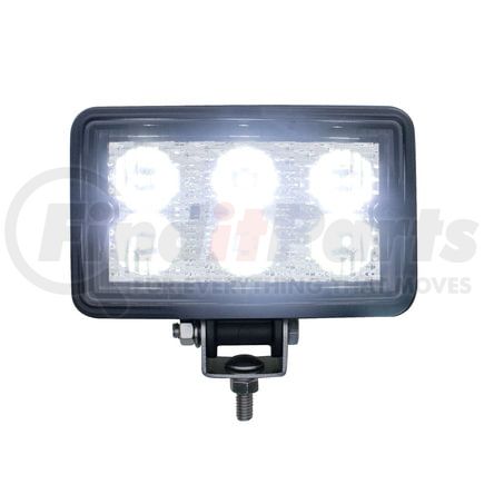 39901 by UNITED PACIFIC - Vehicle-Mounted Work Light - Rectangular, 6 High Power, 1 Watt LED