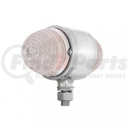 32330 by UNITED PACIFIC - Auxiliary Light - 17 LED, Double Face, Watermelon Design, with Chrome Housing, Amber LED/Clear Lens