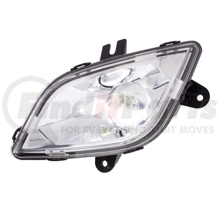 32598 by UNITED PACIFIC - Fog Light - Chrome, Driver Side, High Power LED, for 2018-2021 Freightliner Cascadia