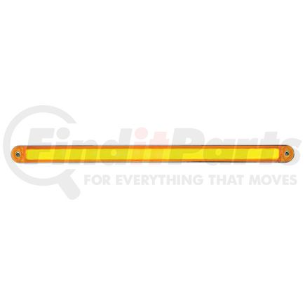 32706 by UNITED PACIFIC - Light Bar - "Glo" Light, Dual Function, Turn Signal Light, Amber LED and Lens, Chrome/Plastic Housing, with Chrome Bezel, 24 LED Light Bar