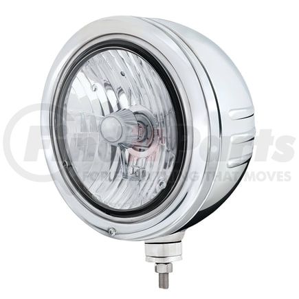 32776 by UNITED PACIFIC - Headlight - Round, with H4 Halogen Crystal, Stainless Steel Housing, Bullet Style