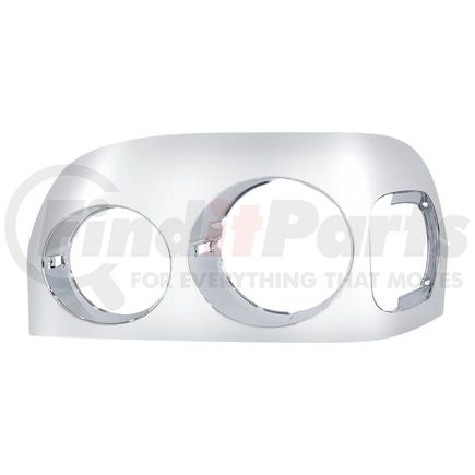 32836 by UNITED PACIFIC - Light Bezel - Chrome, Driver Side, for 1996-2004 Freightliner Century Competition Series