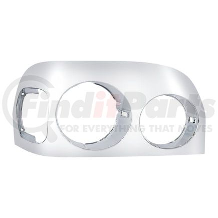 32837 by UNITED PACIFIC - Light Bezel - Chrome, Passenger Side, for 1996-2004 Freightliner Century Competition Series