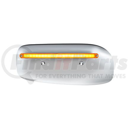 32852 by UNITED PACIFIC - Headlight Housing - Driver Side, 24 LED, Amber LED/Lens, for 2008-2023 Peterbilt 389