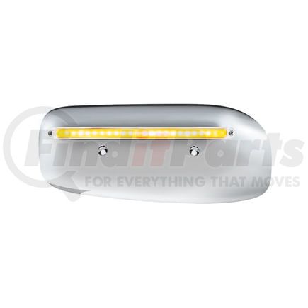 32854 by UNITED PACIFIC - Headlight Housing - Driver Side, 24 LED, Amber LED/Clear Lens, for 2008-2023 Peterbilt 389