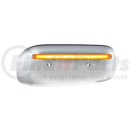 32853 by UNITED PACIFIC - Headlight Housing - Passenger Side, 24 LED, Amber LED/Lens, for 2008-2023 Peterbilt 389