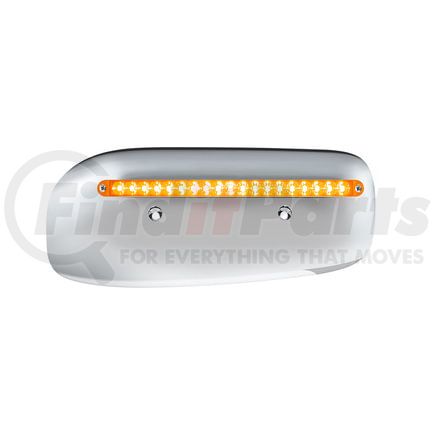 32857 by UNITED PACIFIC - Headlight Housing - Passenger Side, 19 LED, Amber LED/Lens, for 2008-2023 Peterbilt 389