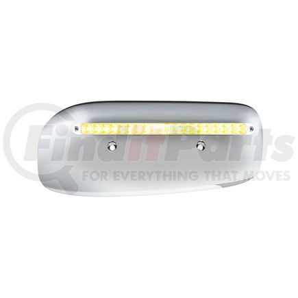 32859 by UNITED PACIFIC - Headlight Housing - Passenger Side, 19 LED, Amber LED/Clear Lens, for 2008-2023 Peterbilt 389