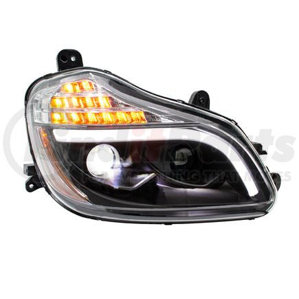 32907 by UNITED PACIFIC - Blackout 8-LED Projection Headlight, Passenger Side, for 2013-2021 Kenworth T680