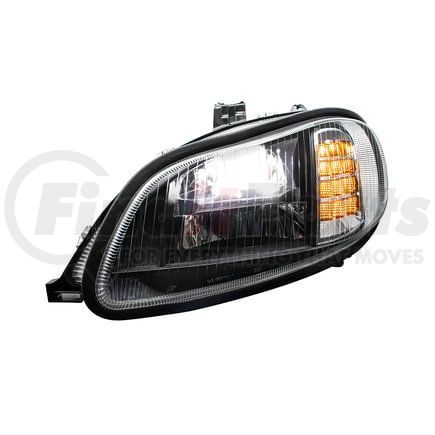 32910 by UNITED PACIFIC - Headlight Assembly - Driver Side, Blackout, LED, for 2003-2024 Freightliner M2