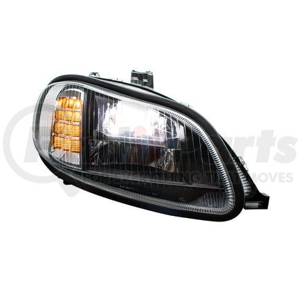 32911 by UNITED PACIFIC - Headlight Assembly - Passenger Side, Blackout, LED, for 2003-2024 Freightliner M2