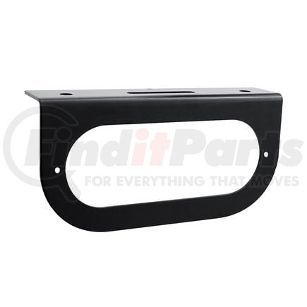 34014 by UNITED PACIFIC - Marker Light Mounting Bracket - Oval, Black, with Flange, 1 Hole