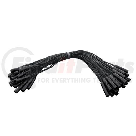 34188B by UNITED PACIFIC - Multi-Purpose Wiring Harness Connector Plug - 0.180", Female, Black, with 50 Plugs, 12" Lead