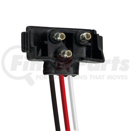 34216P by UNITED PACIFIC - Wiring Harness - 3 Wire Pigtail, with 3-Prong Right Angle Plug, 12" Lead