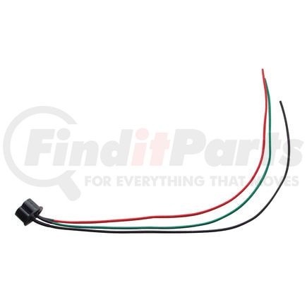 34222P by UNITED PACIFIC - Headlight Wiring Harness - 3 Contact Female, for H4 Halogen Bulb